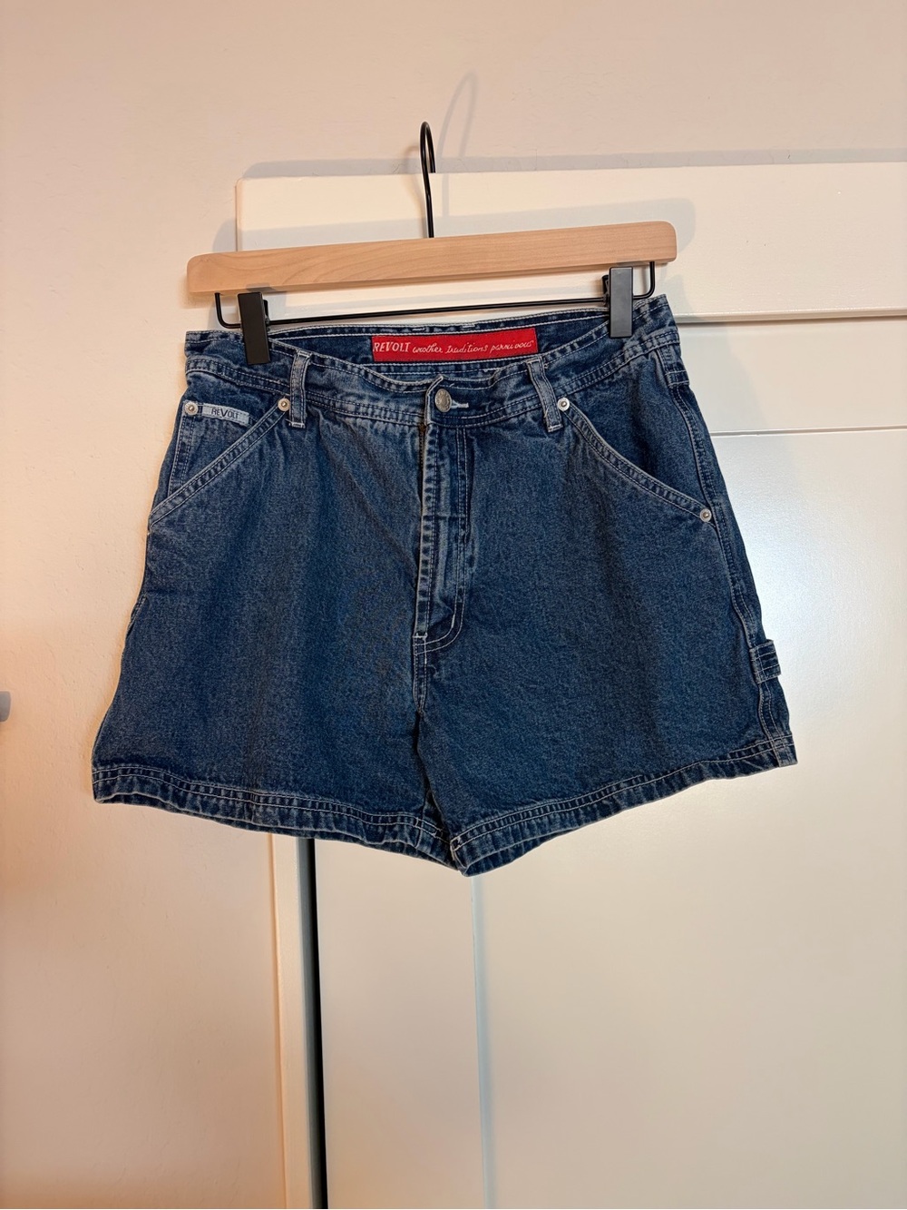 Revolt Jeans Vintage Indigo High-Rise Denim Shorts